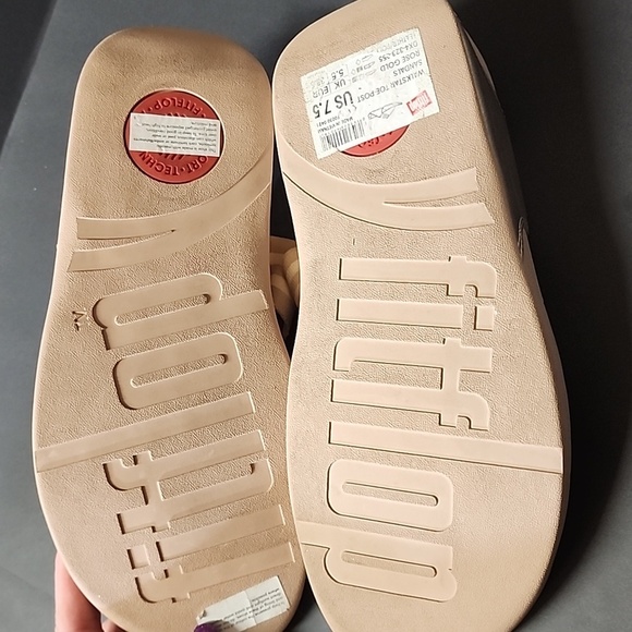 FitFlop Walkstar Toe-Post Sandals, Rose Gold, Women's 7.5 - Picture 3 of 6